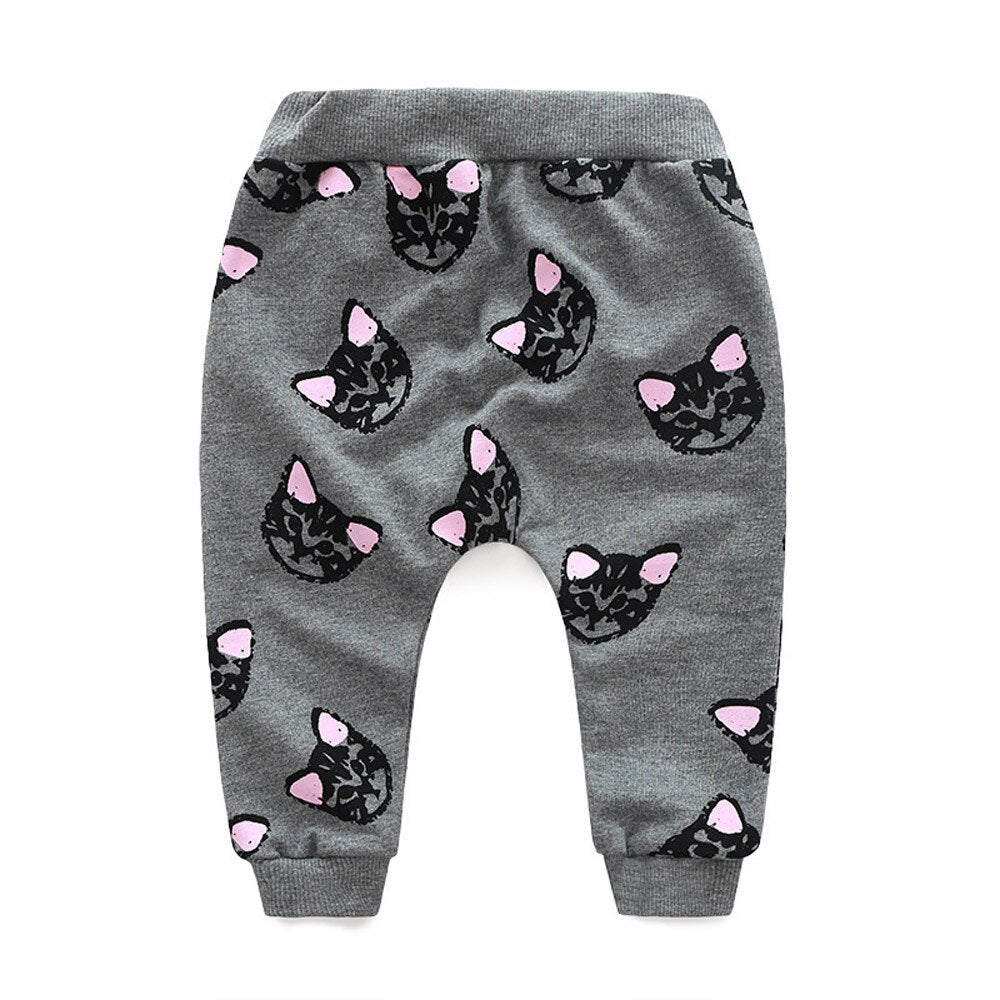 New Baby Kids Set Clothes Long Sleeve Cats