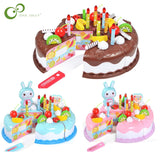 37pcs Kitchen Toys Cake Food DIY Pretend Play Fruit Cutting Birthday