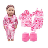 5pcs Clothes Shoes for 18inch American Girl Our