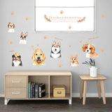Animal Cat Dog 3D Wall Stickers Baby Room Living