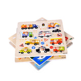 9 Piece Wooden Animal Puzzle Jigsaw Early Learning