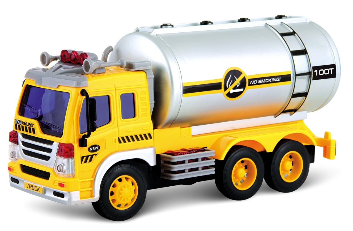 AZ Trading & Import PS308S Friction Powered Oil Tanker Truck Toy with
