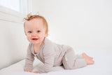 Nerdy Baby: Organic Baby Unisex Romper/Jumpsuit-Plain Grey