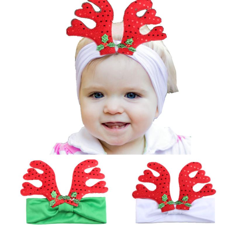 Baby Kids Elastic Floral Christmas Headband Hair