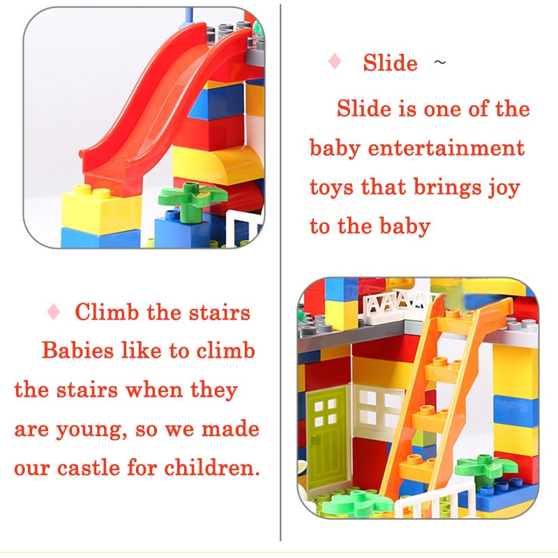 Big Size Slide Blocks Compatible LegoINGlys