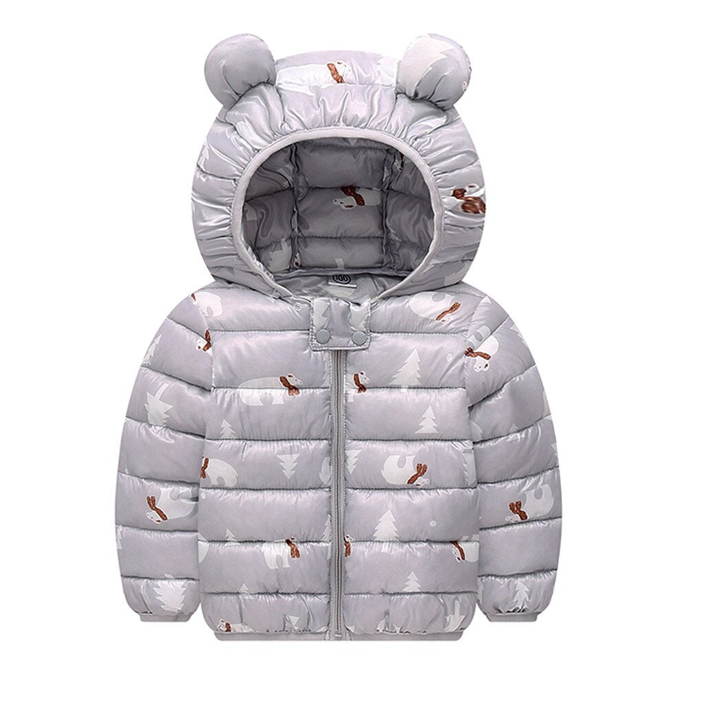 Boys Girls Jacket Coat Chlidren Winter Coats 3D
