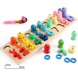 Children Wooden Toys Montessori Materials Learn To
