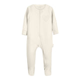 Nature's Hug: Organic Baby Unisex Romper/Jumpsuit-Unbleached and
