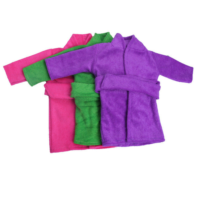 Drop shipping Cute Soft Robe Dolls Robe Fit For 18