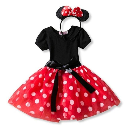 Toddler Baby Girls Clothes Minnie Mouse Dress