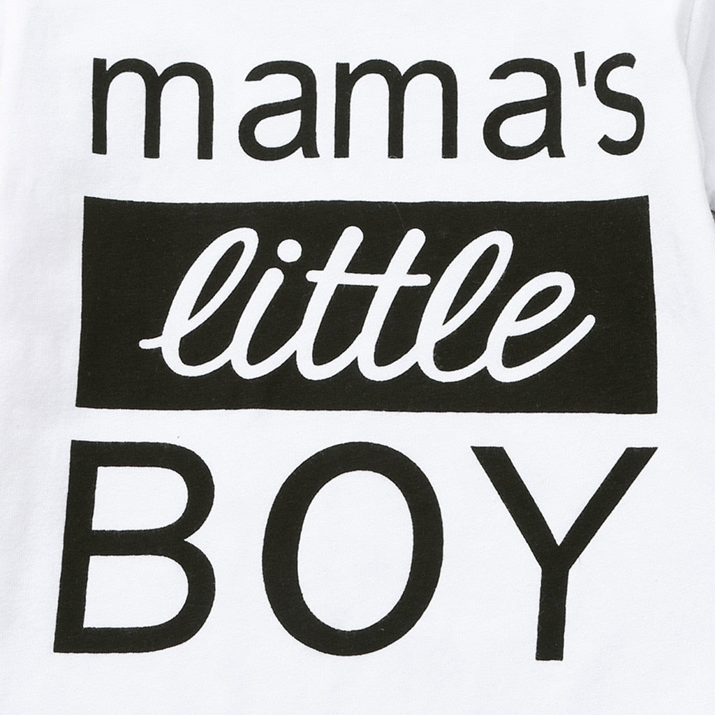 Fashion Newborn Kid Baby Boy 3PCs Clothes Letter
