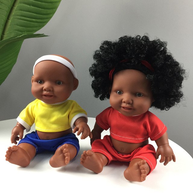 Funny Barbie Dolls10inch African Baby Doll