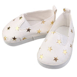 Glitter Doll Shoes Star Dress Shoe For 18 Inch Our