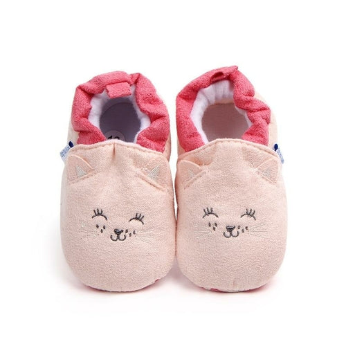 Cartoon Fox Baby Winter Warm Cotton Home Shoes Baby First Walkers