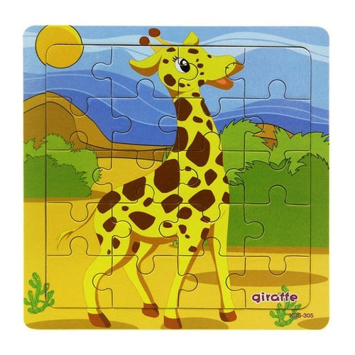 Hot Sale 9/20 Slice Kids Puzzle Toy Animals and Vehicle Wooden Puzzles