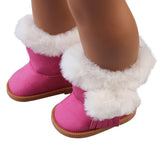 Plush Winter Snow Boots For 18 Inch American Girl