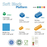 UNiPLAY Platform with 124pcs Soft Building Blocks (#UB014)