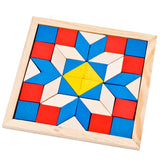 Wooden Tangram Brain Teaser Puzzle Toys Geometric