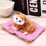 Sleeping Cat Craft Toy with Sound
