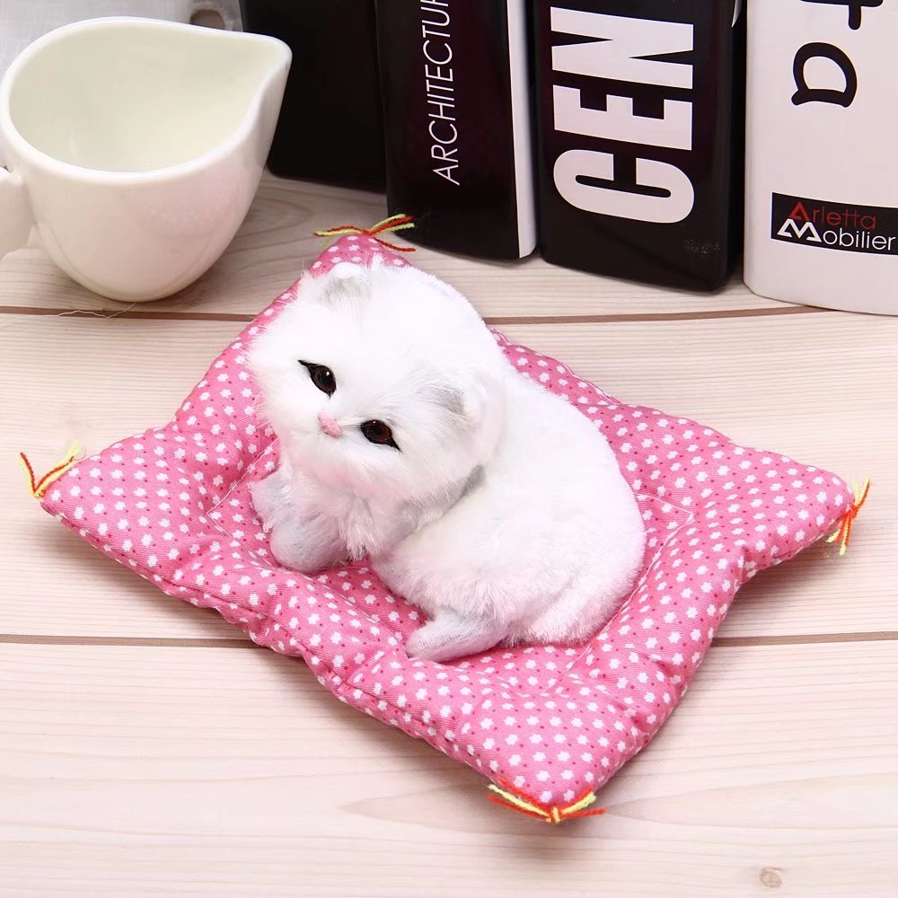 Sleeping Cat Craft Toy with Sound