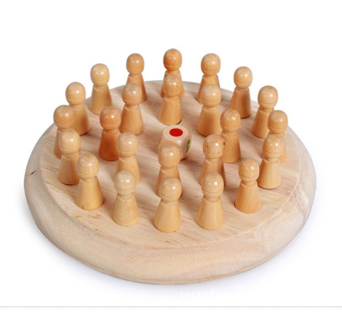 Kids Wooden Memory Match Stick Chess Game Fun Block Board Game