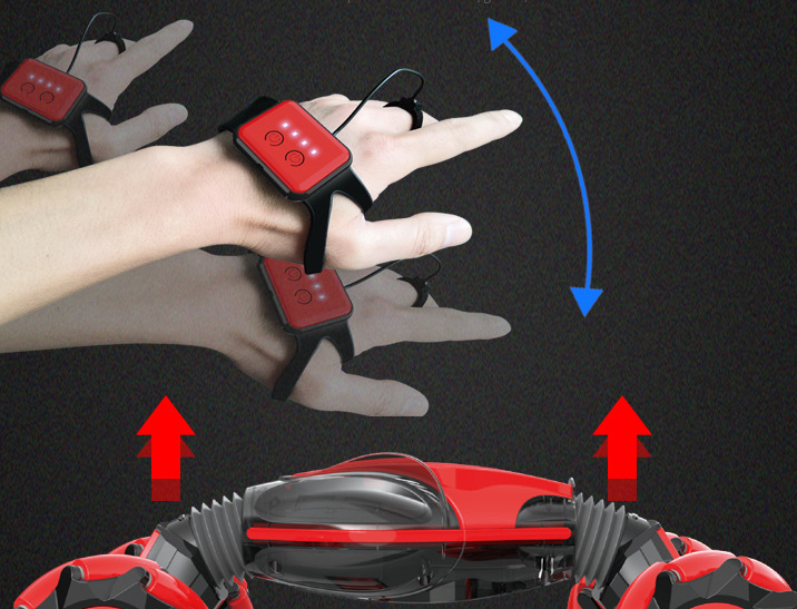 Gesture sensing remote control twisting car  transformers
