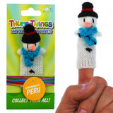 Snowman Finger Puppet (blue scarf)