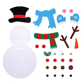 Kids DIY Felt Christmas Tree Snowman Decoration New Year Toys