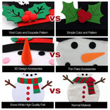 Kids DIY Felt Christmas Tree Snowman Decoration New Year Toys