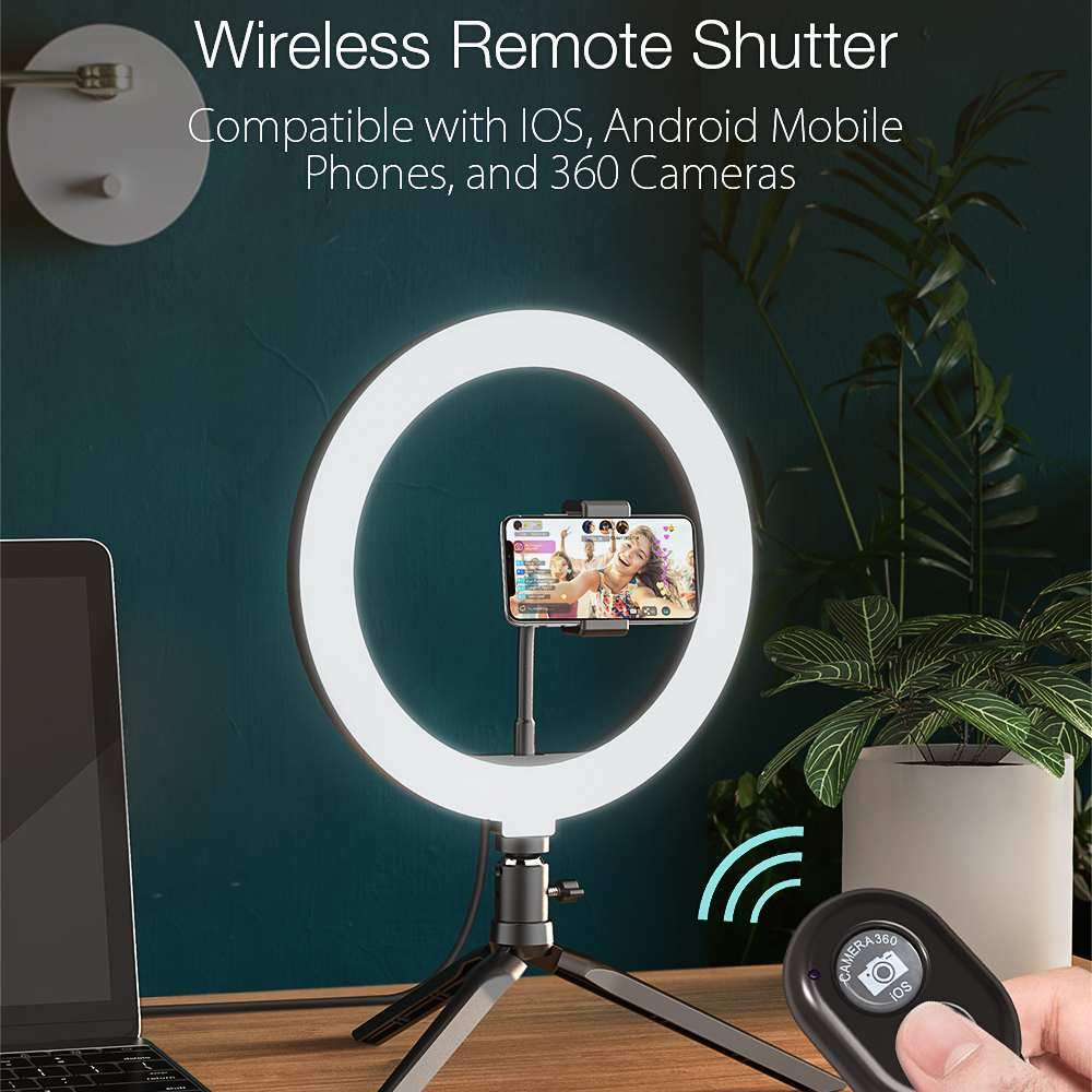 Photo Studio Fill Light Flash LED Phone Holder Selfie Stick bluetooth