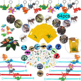 Dinosaur Party Favor for Kids Birthday Party Bags Toys Rings Bracelets