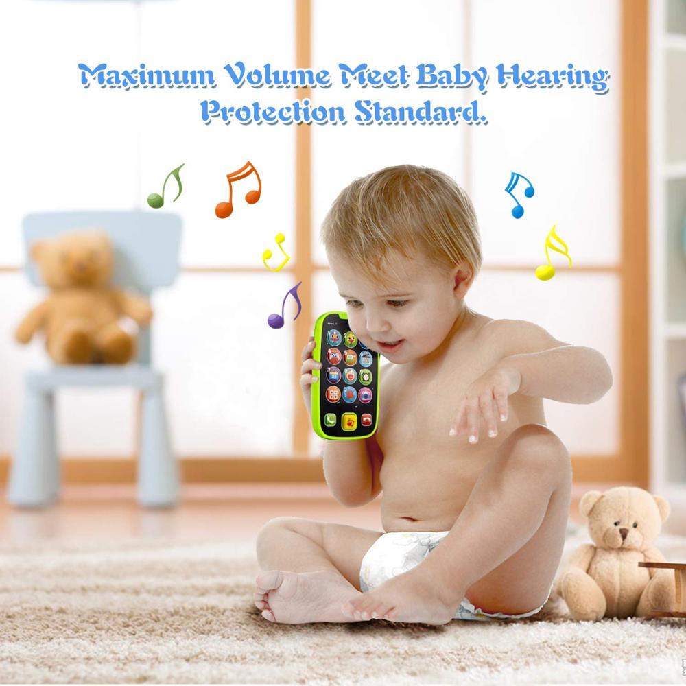 Educational toys Cellphone with LED Baby Kid Educational phone English