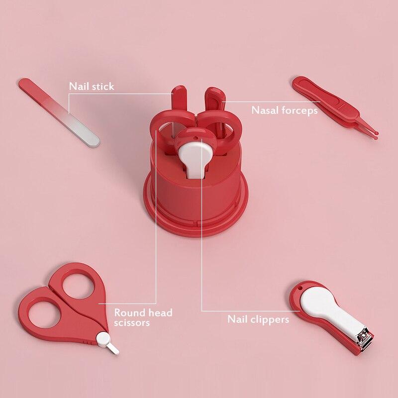 4pcs Baby Healthcare Kits Baby Nail Clipper Set Baby Safety Scissors