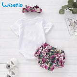 Newborn baby girl clothes  baby girl clothing sets 2019 summer floral