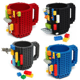 350ml Creative Coffee Mug Travel Cup Kids Adult Cutlery Leg-o Mug