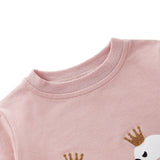 Autumn Baby Girl Clothes Set Long Sleeve Sweashirts  Swan Tops+