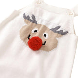 Christmas Baby Bodysuit Pixel elk&Xmas hat Kid Jumpsuit for Boy Girl