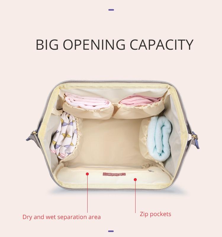 Mummy Diaper Bag Brand Large Capacity Baby Care Bag Travel Backpack