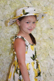 Baby Girls Dress with Hat Brand Toddler Summer Kids Beach Floral Print