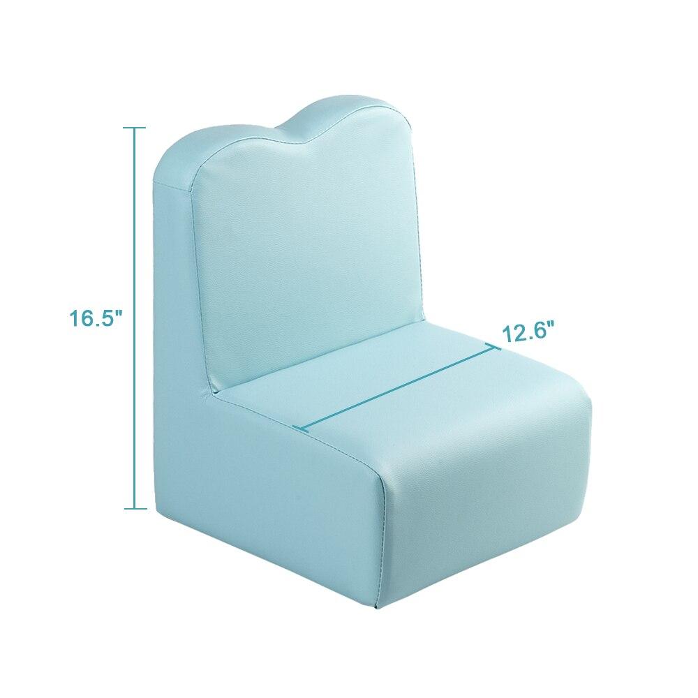 Children Sofa Multi-Functional Sofa Table and Chair Set Sky Blue Baby