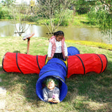 Baby 4-way Play Tunnel Folding Portable Playpen Tent Play Yard Kids