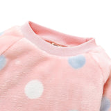 Baby Girl Clothes Pajamas Set Flannel Fleece Infant Toddler O Neck