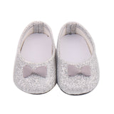 shiny Doll Shoes Bowknot Dress Shoe For 18 Inch